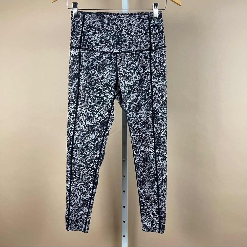 Zella Size Small Tie Dye High Waist Leggings Side Pockets Yoga Running Workout